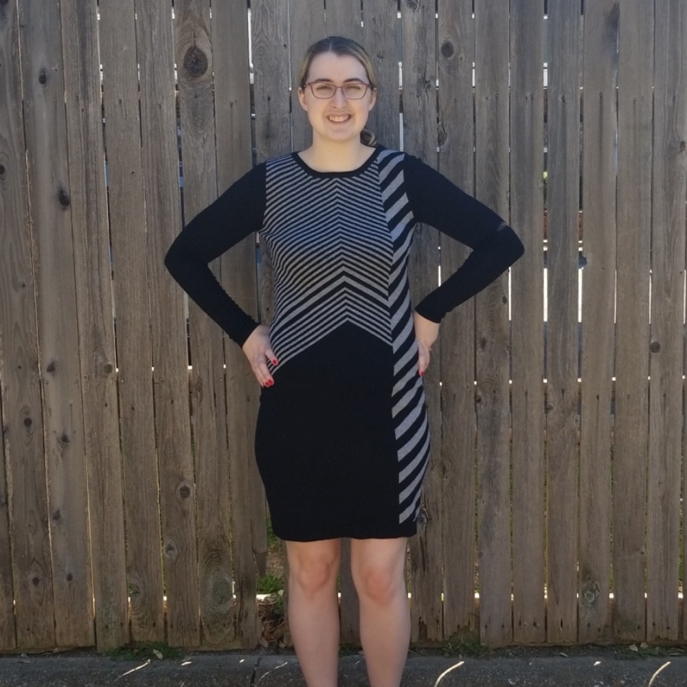 Black sweater dress